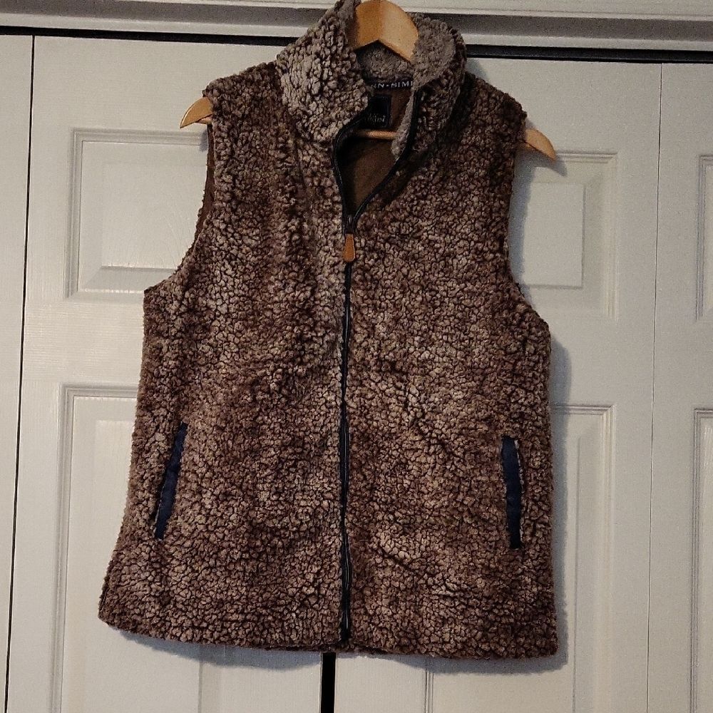 Women's Brown Sherpa Vest